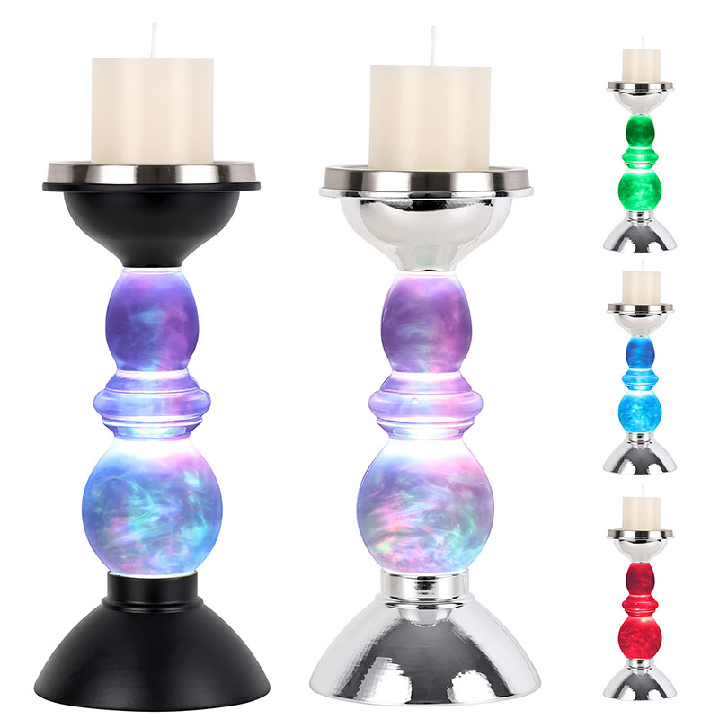 ক্যান্ডেল শেডের সাথে মেঘলা রাতের আলো